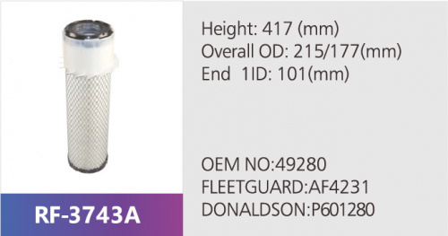 Фильтр воздушный RF-3743AB (1/)
